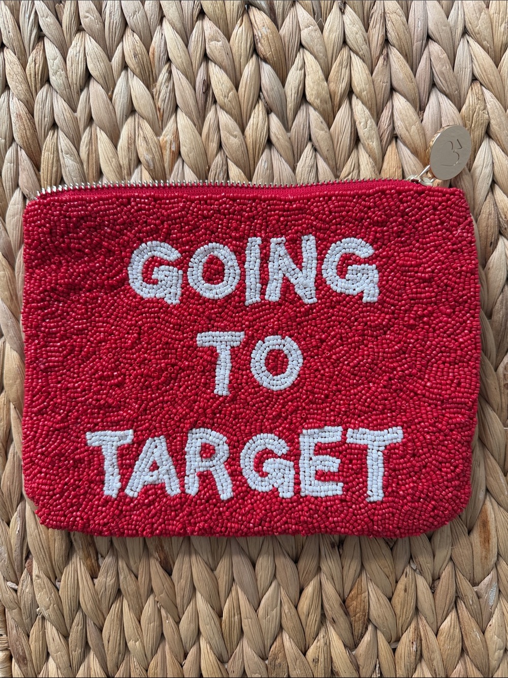 Red Beaded 'Going to Target' Pouch - Target x Kate Spade